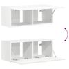 vidaXL TV Cabinet Set Wall-mounted 6 pcs White Engineered Wood