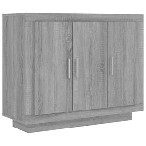 vidaXL Sideboard Grey Sonoma 92x35x75 cm Engineered Wood