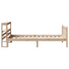 vidaXL Bed Frame without Mattress 100x200 cm Solid Wood Pine