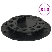 vidaXL Adjustable Feet for Decking 10 pcs 20-30 mm