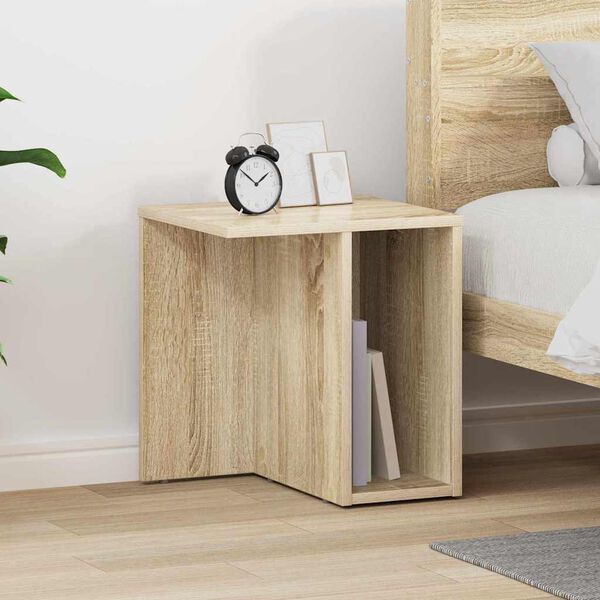 vidaXL End Table Sonoma Oak 37 x 32 x 40 cm Engineered Wood