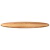vidaXL Table Top Light Brown 120x60x2 cm Solid Wood Oak Oval