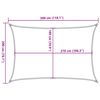 vidaXL Sunshade Sail 160 g/m&sup2; White 2x3 m HDPE