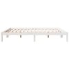 vidaXL Extra Long Bed Frame without Mattress White 180x220 cm Solid Wood Pine