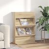 vidaXL Magazine Rack Sonoma Oak 70 x 41 x 96 cm Engineered Wood