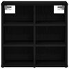vidaXL Shoe Cabinet Black Oak 52 x 30 x 50.5 cm Engineered Wood