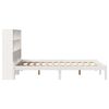 vidaXL Bookcase Bed without Mattress White 140x200 cm Solid Wood Pine