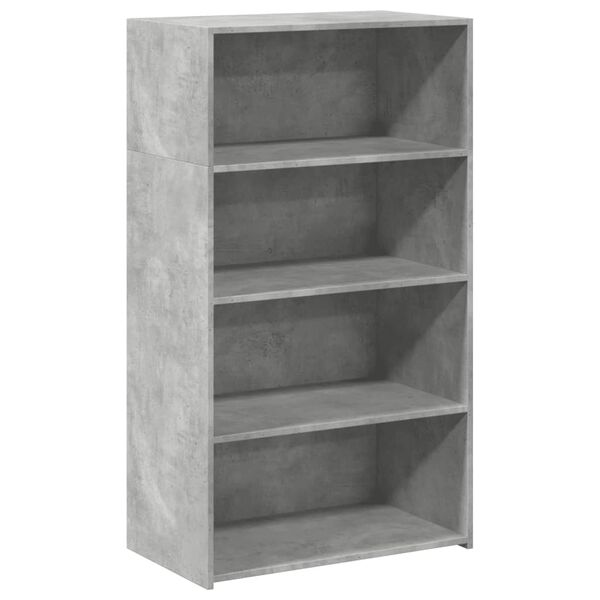 vidaXL Highboard Concrete Grey 70x41x124 cm Engineered Wood