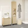 vidaXL Bathroom Cabinet Sonoma Oak 30x30x190 cm Engineered Wood