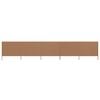 vidaXL 5-panel Wind Screen Fabric 600x120 cm Taupe