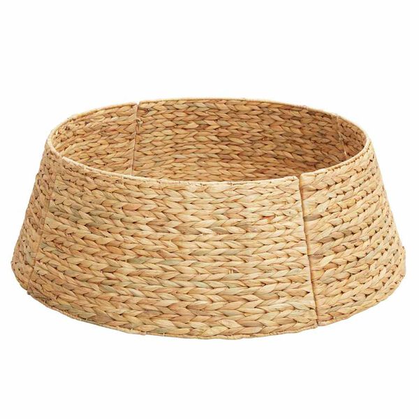 vidaXL Christmas Tree Collar Brown 75 x 75 x 25 cm Water hyacinth