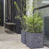 Capi Planter Nature Row Square 40x40 cm Anthracite KRWZ903