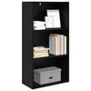 vidaXL Bookshelf Black Oak 60 x 30 x 114 cm Engineered Wood