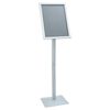 vidaXL Pedestal Poster Stand Silver 32.5 x 27 x 126 cm Cast Iron