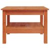 vidaXL Coffee Table Wax Brown 55x55x40 cm Solid Wood Pine