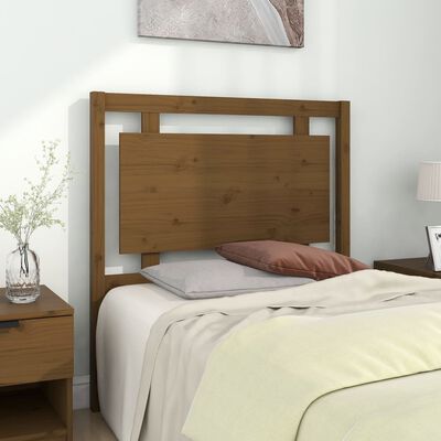 vidaXL Bed Headboard Honey Brown 95.5x4x100 cm Solid Pine Wood