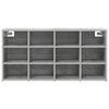 vidaXL Shoe Cabinet Concrete grey 103 x 30 x 51 cm Engineered Wood