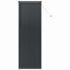 vidaXL Venetian Blinds Height Adjustable Black 220 x 70 cm Aluminium