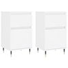 vidaXL Sideboards 2 pcs White 40x35x70 cm Engineered Wood