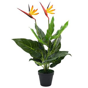 vidaXL Artificial Strelitzia Reginae Plant Bird of Paradise 66 cm