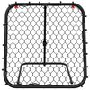 vidaXL Football Rebounder Adjustable Black 84x73x60-80 cm Steel