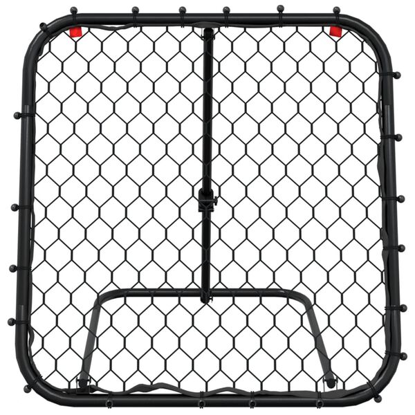 vidaXL Football Rebounder Adjustable Black 84x73x60-80 cm Steel
