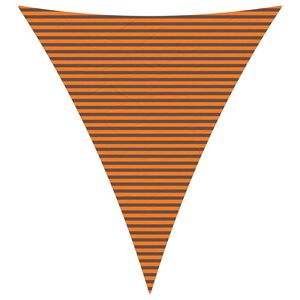 vidaXL Sun Shade Sail Orange and Brown 5 x 6 x 6 m