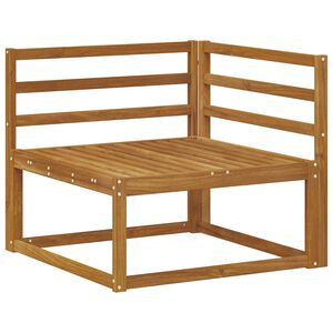 vidaXL Outdoor Corner Sofa Natural 83 x 83 x 73 cm Solid Acacia Wood