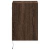 vidaXL TV Wall Cabinets with LED Lights 2 pcs Brown Oak 41x31x45 cm