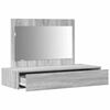 vidaXL Dressing Table Grey 100 x 40 x 70 cm Engineered Wood