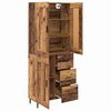 vidaXL Highboard with Drawer 2 pcs Old Wood Engineered Wood
