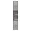 vidaXL 4 Piece Bathroom Furniture Set Concrete Grey Engineered Wood
