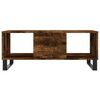 vidaXL Coffee Table Smoked Oak 90x50x36.5 cm Engineered Wood