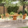 vidaXL GardenDiningSet 7 pcs SolidTeakwood