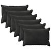 vidaXL Cushion with Pillow HOUTEN 6 pcs Black Velvet