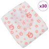 vidaXL Disposable Dog Diaper Female 30 pcs White M