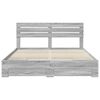 vidaXL Bed Frame with Drawer with Headboard Manual Engineered Wood