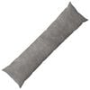 vidaXL Throw Pillow HEERLEN Light Grey 40 x 145 cm Microfiber Fleece