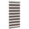 vidaXL Zebra blind 40.9x100 cm Fabric Width 36.7 cm coffee