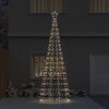 vidaXL LED Christmas Tree with Ground Spikes Multicolour 400 cm Iron
