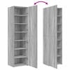 vidaXL Highboard Grey Sonoma 50x42.5x185 cm Engineered Wood