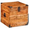 vidaXL Storage Chest Cubic Rough Mango Wood