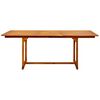 vidaXL Garden Dining Table (150-200)x100x75 cm Solid Acacia Wood