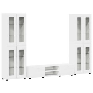 vidaXL TV Cabinet Set FLORIN 3 pcs White Engineered Wood