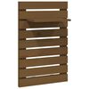 vidaXL Wall-mounted Bedside Shelves 2 pcs Honey Brown Solid Wood Pine