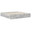vidaXL Bed Frame Concrete Grey 200 x 200 cm Engineered Wood