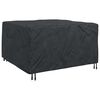 vidaXL Furniture Cover Plain Black 150 x 150 x 75 cm 600D