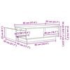 vidaXL Coffee Table Sonoma Oak 95 x 55 x 31 cm Engineered Wood