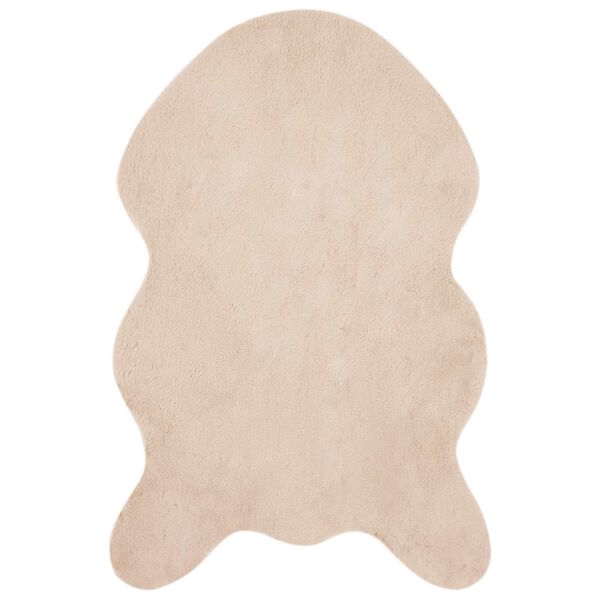 vidaXL Faux Rabbit Fur Rug Olite Taupe 50 x 80 cm Polyester