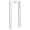 vidaXL Outdoor Shower 226 cm Solid Pine Wood and Stainless Steel White